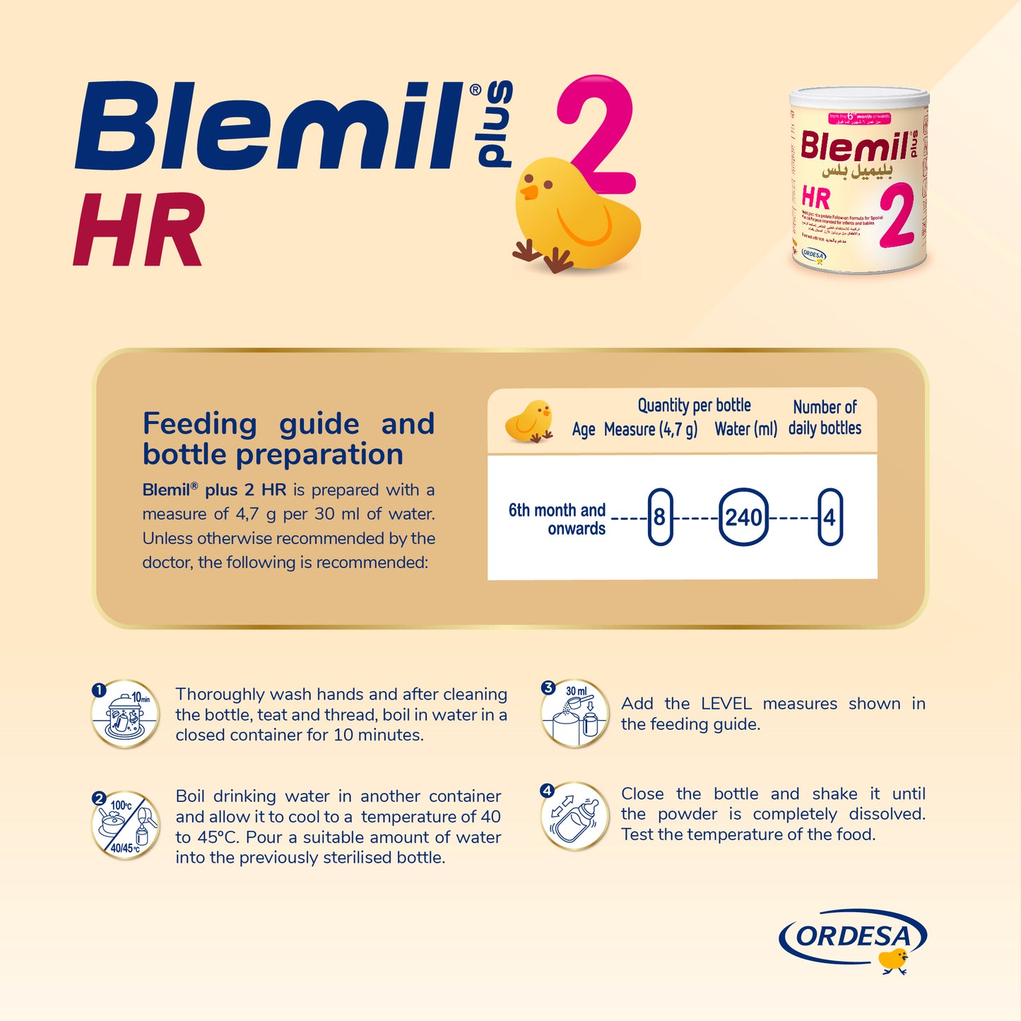 Blemil Plus 2HR Follow- on formula milk-400g
