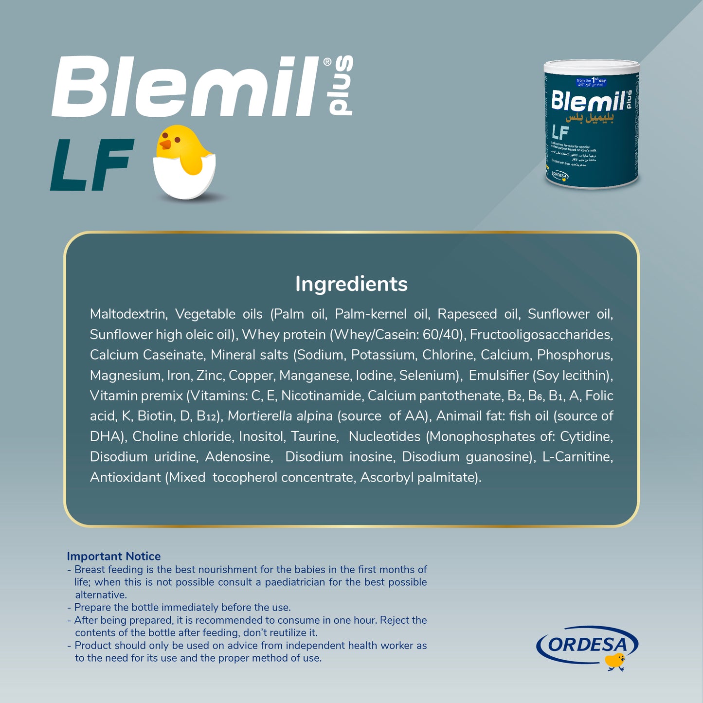 Blemil plus LF Infant formula milk- 400g