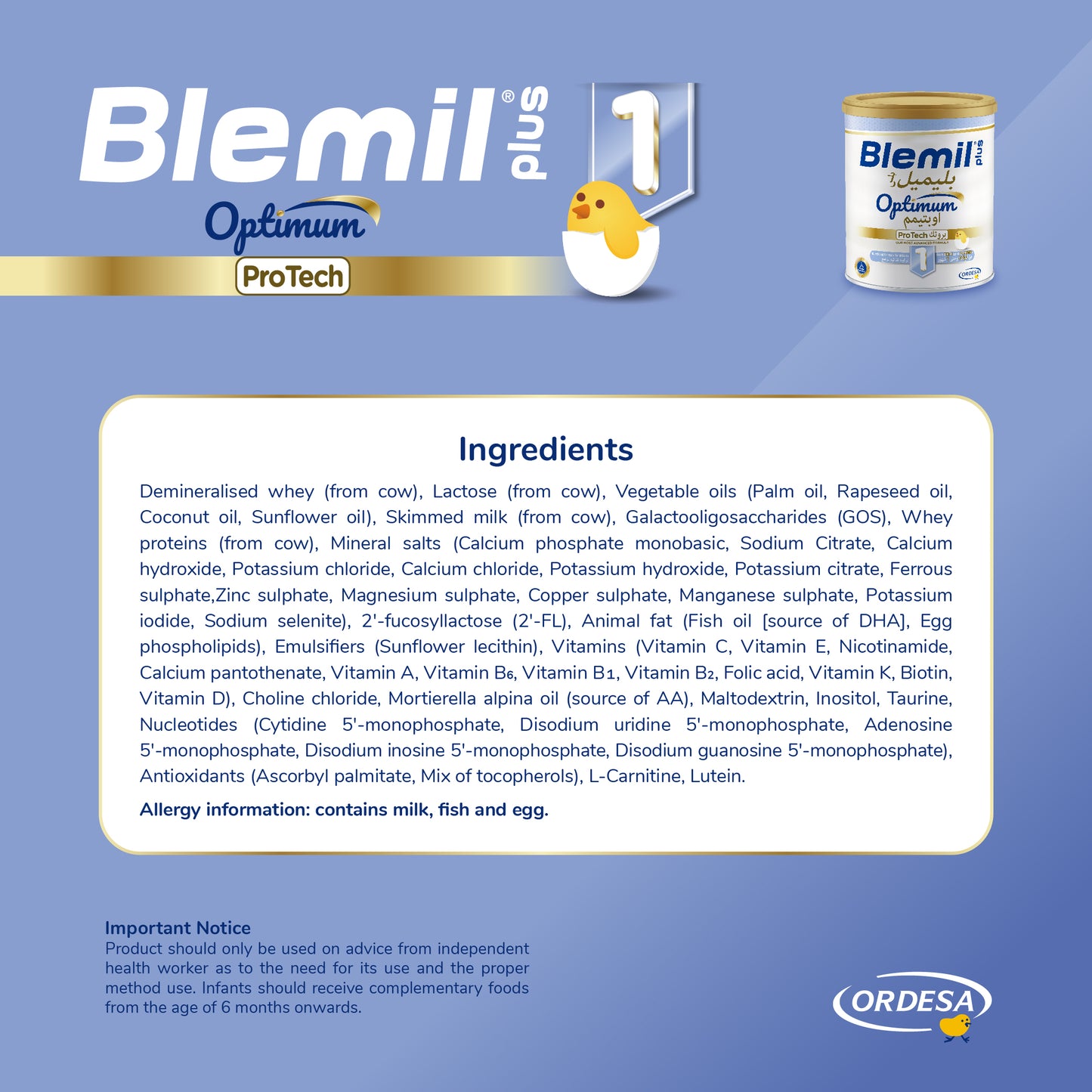 Blemil plus 1 ProTech Infant formula- 400g