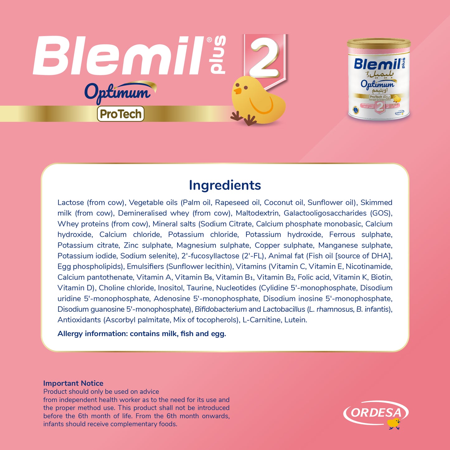 Blemil plus 2  ProTech Follow- on formula milk - 400g