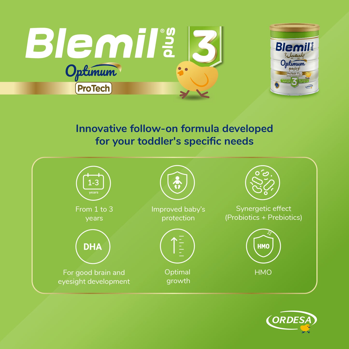Blemil plus 3  ProTech Follow- on formula milk - 800g