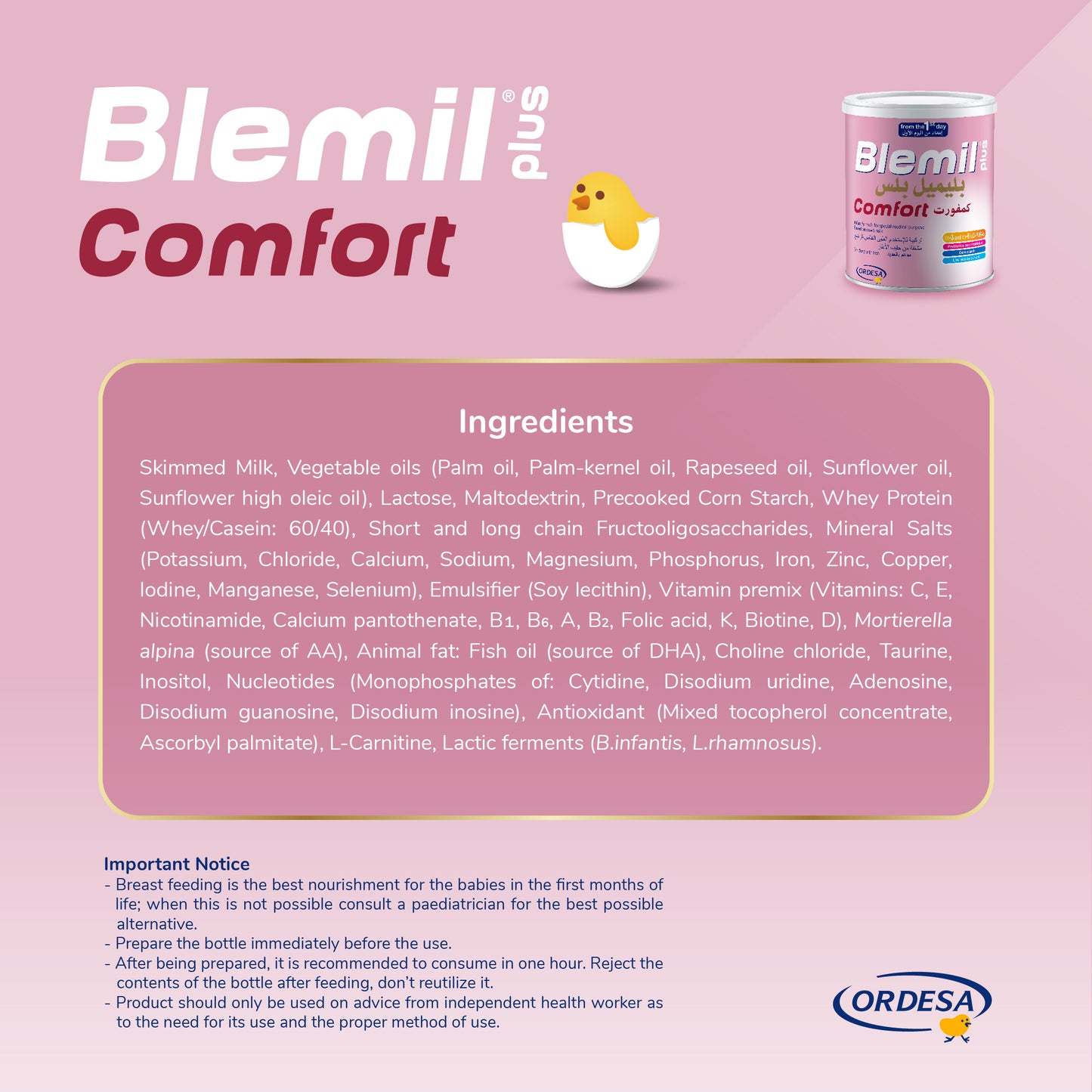Blemil plus Comfort Infant formula milk- 400g