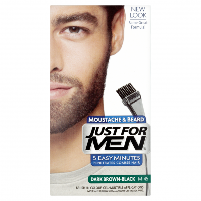 Just For Men M45 Moustache Color Natural Dark Brown Black
