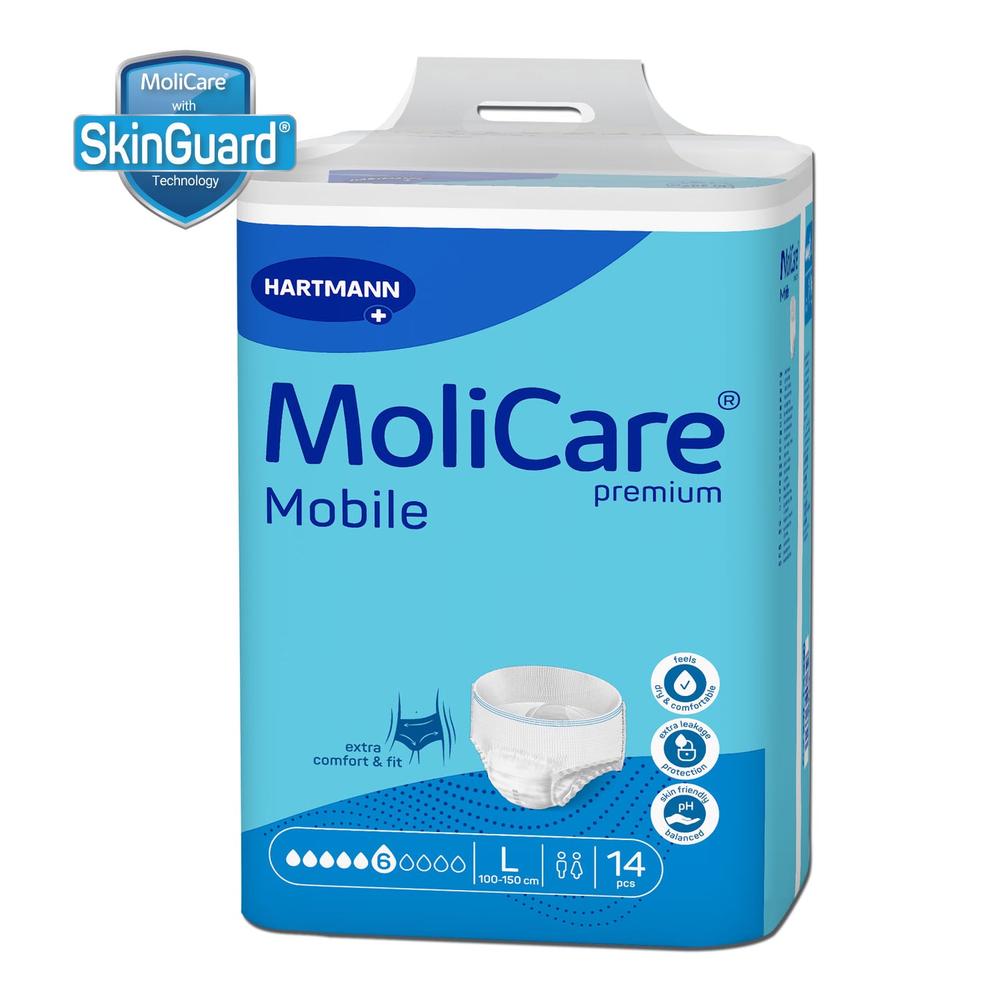 Molicare Mobile Adult Diaper Pull Up Pants Large 14s