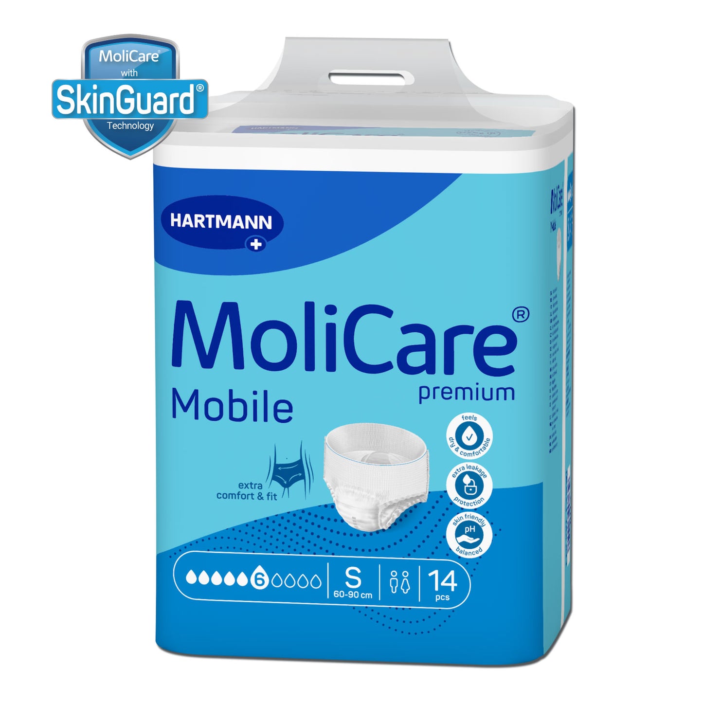 Molicare Mobile Adult Diaper Pull Up Pants Small 14s