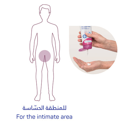 MoliCare Skin Zinc Oxide cream, Protective Skin Barrier Cream for slightly irritated skin 200ml