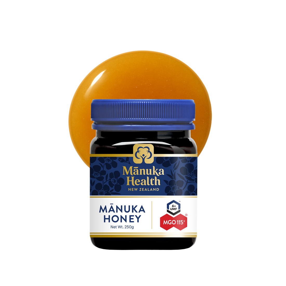 Manuka Health New Zealand Manuka Honey (UMF 6+, MGO 115+), 250g
