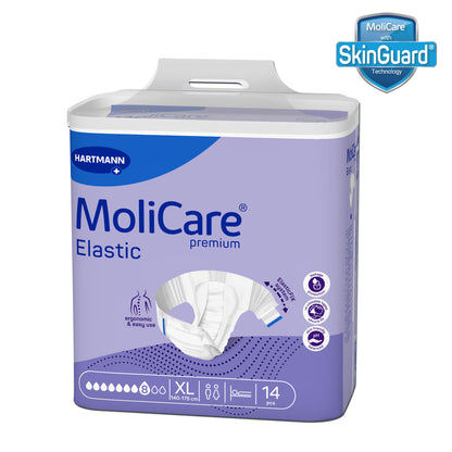 Molicare Elastic Adult Diaper 8 Drops XL 14s