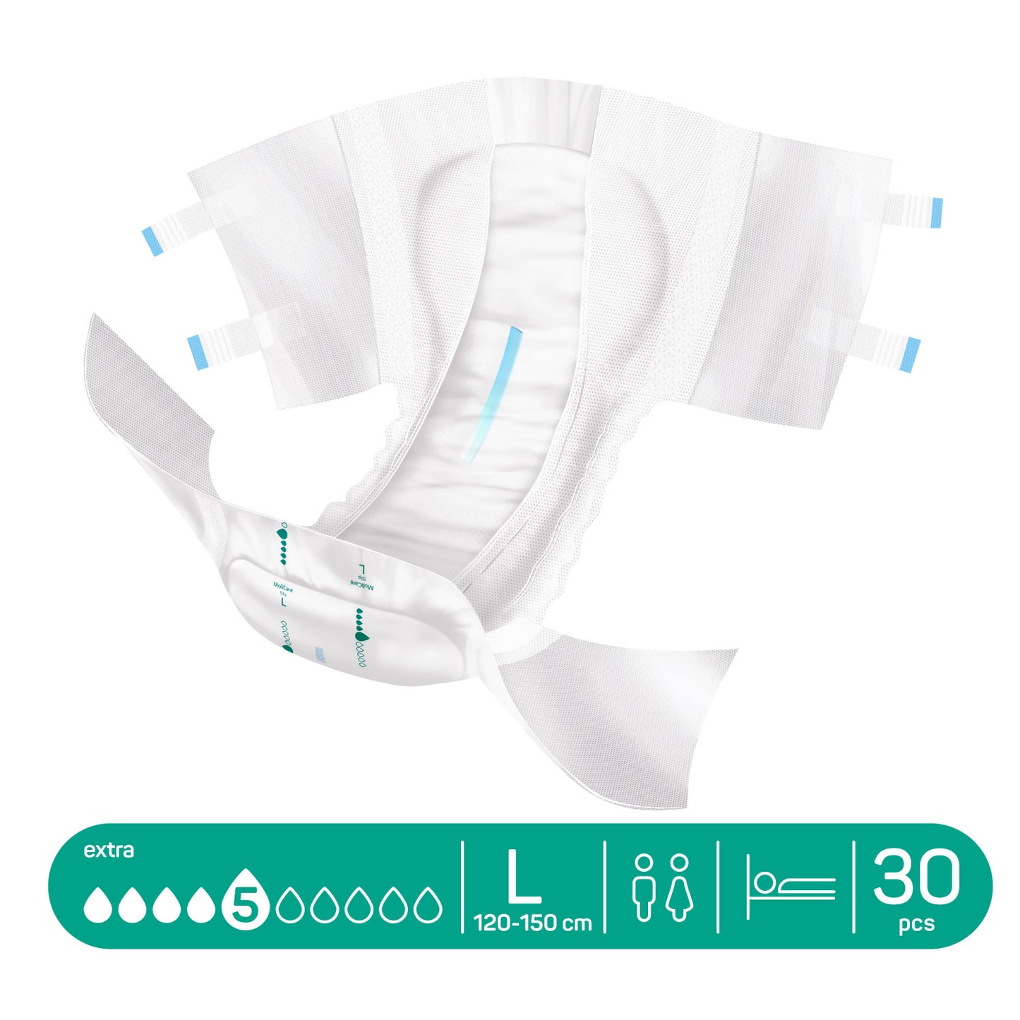 Molicare Slip Extra Adult Diaper Large 30s
