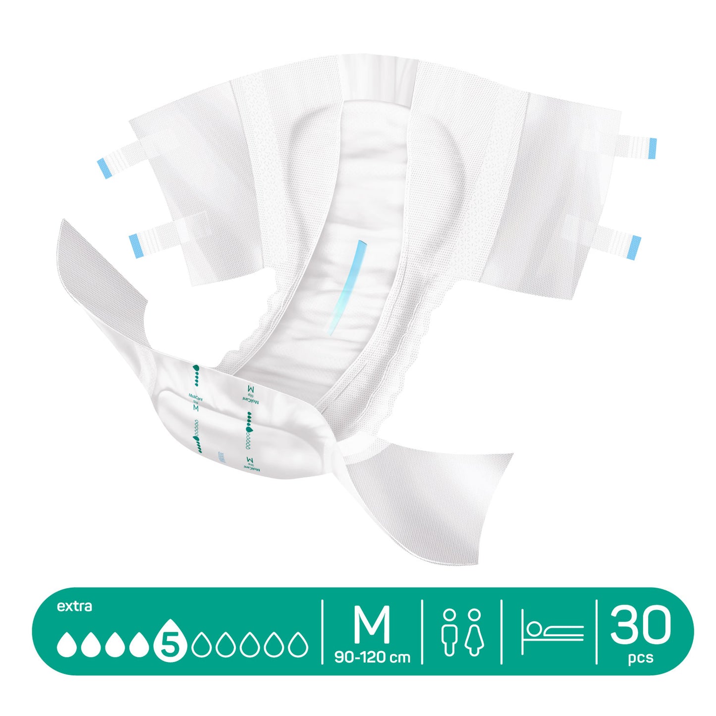 Molicare Slip Extra Adult Diaper Medium 30s