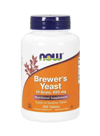 Now Foods - BrewerS Yeast 650Mg - 200 Tablets