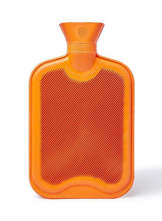 Hot Water Bottle 2L - Plush Cover Orange [0050]