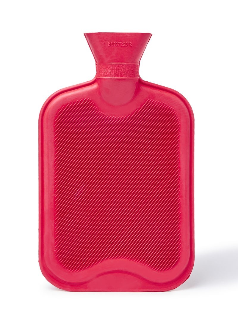 Hot Water Bottle 2L - Plush Cover Red [0029]