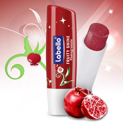 Labello Lip Care, Moisturizing Lip Balm, Pomegranate Shine