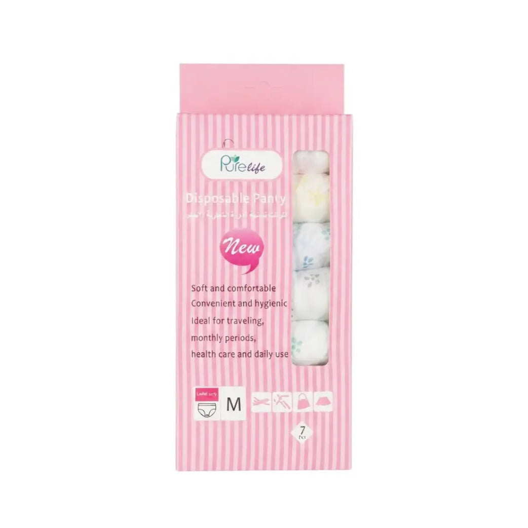 Pure Life Disposable Panties - Medium, 7 Pieces
