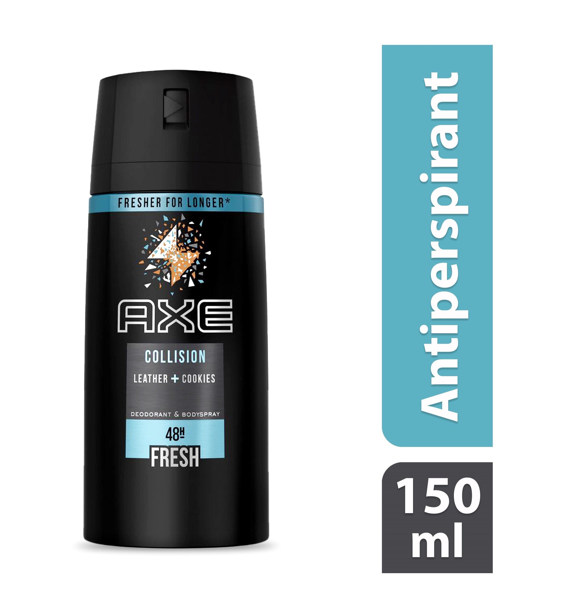 Axe Collision Leather and Cookies Body Spray, 150ml - Makkah Pharmacy