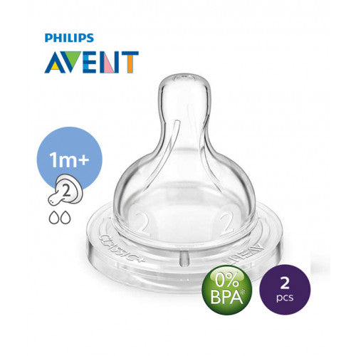 Avent SCF632/27 Silicon 2 Teats 1 Month+