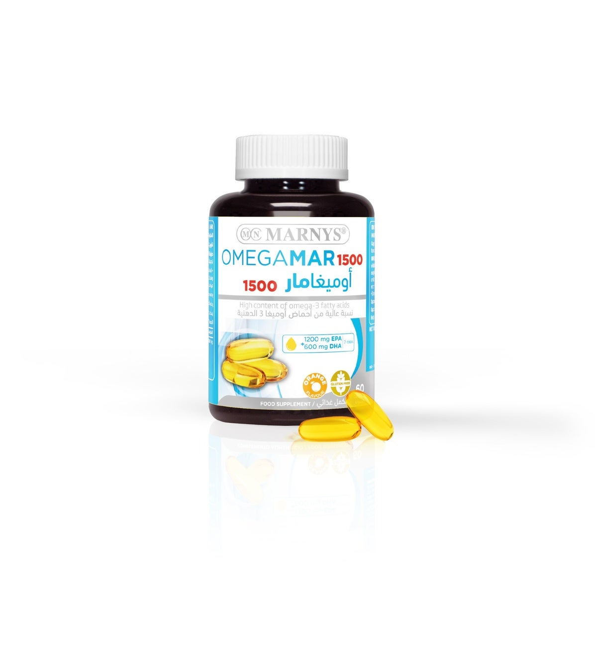 Marnys Omegamar Orange Omega-3 Capsules, 60 Count