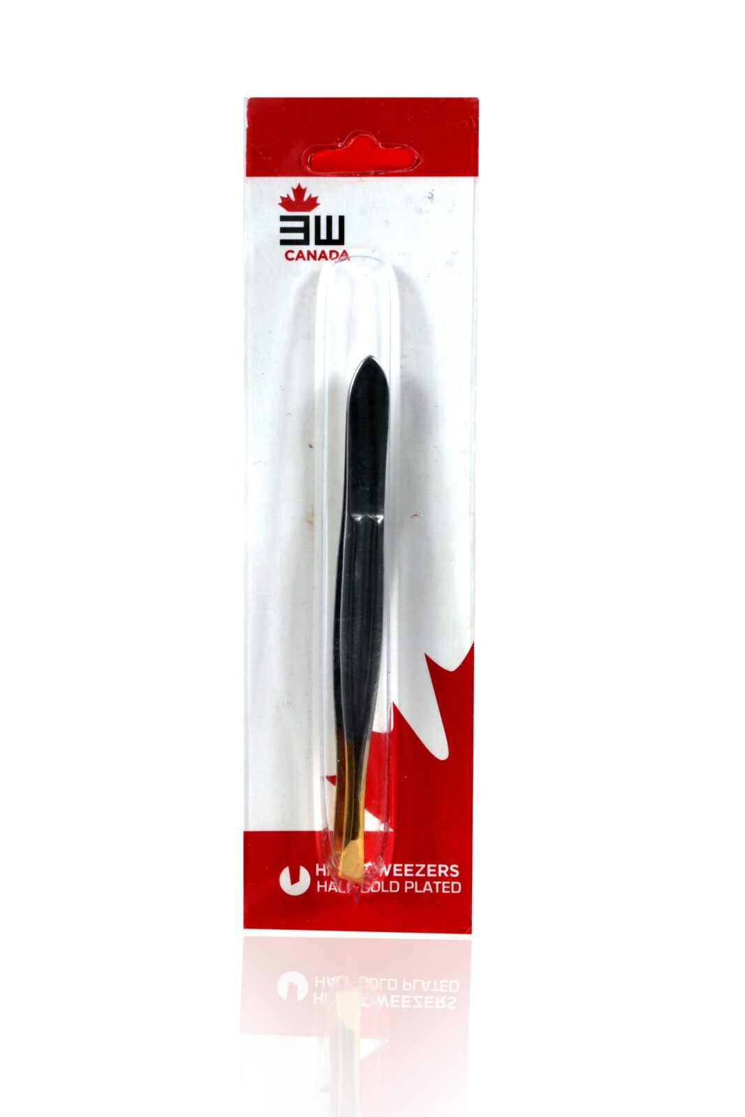 3W07-705 Tweezer Half Gold Plated