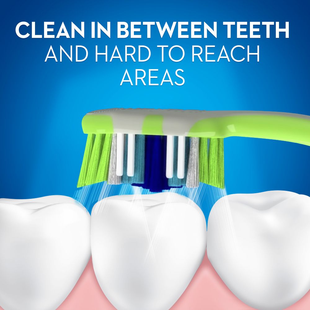 Oral-B Complete 5 Way Clean Blue & White Medium Toothbrushes, 2 Pieces - Makkah Pharmacy