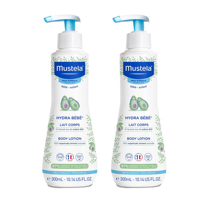 Mustela Hydra Bebe Mois Body Lotion, 2x300ml - Makkah Pharmacy