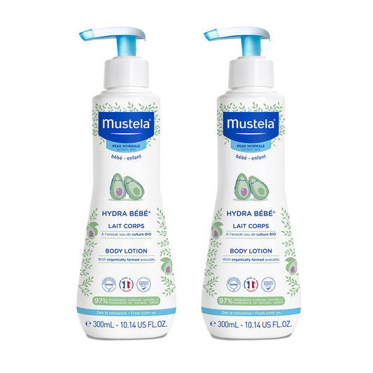 Mustela Hydra Bebe Mois Body Lotion, 2x300ml - Makkah Pharmacy
