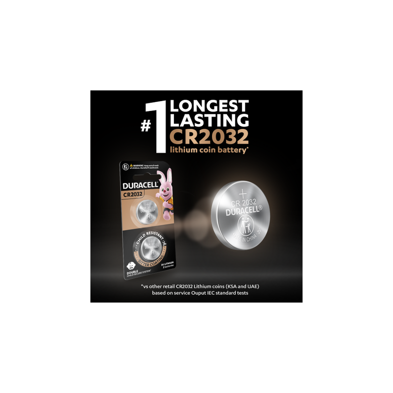Duracell Specialty Cr2016 Lithium Coin Battery 3V Pack Of 2 , Suitable For Use In Keyfobs, Scales, Wearables And Medical Devices
