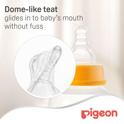 Pigeon Large Slim Neck Peristaltic Nipple (7+ Months), 2 Pieces