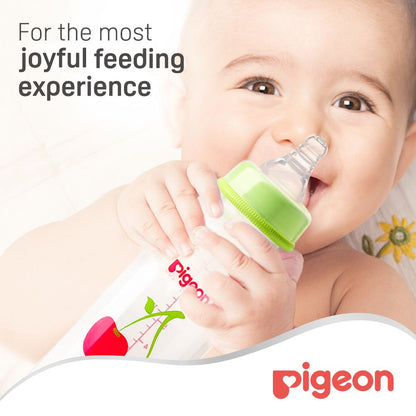 Pigeon Large Slim Neck Peristaltic Nipple (7+ Months), 2 Pieces