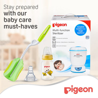 Pigeon Large Slim Neck Peristaltic Nipple (7+ Months), 2 Pieces