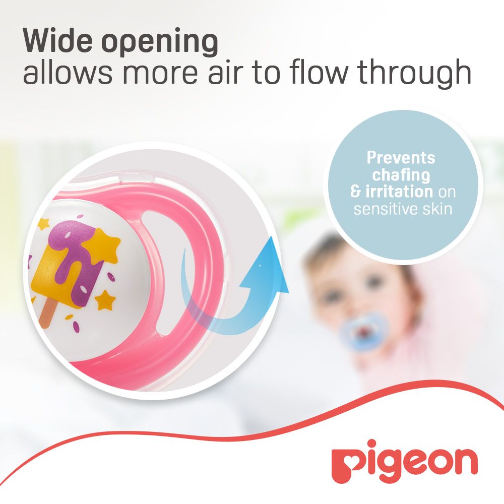 Pigeon Mini Light Red Medium Pacifier (6+ Months), 1 Piece - Makkah Pharmacy