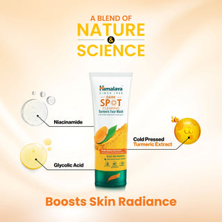 Himalaya Clearing & Anti-Dark Spot Turmeric Wash-Off Face Wash, 100ml - Makkah Pharmacy