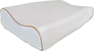 Orpedox Varius 100% Memory Foam Pillow - Golden Tape | Ergonomic Orthopedic Medical Pillows for Neck support,shoulder and Pain Relief | Medicated Pillows for Side, Back and Stomach Sleeper- White