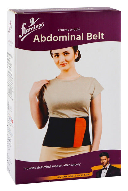 Flamingo Medium Beige 20cm Abdominal Belt (80-90cm), 1 Piece