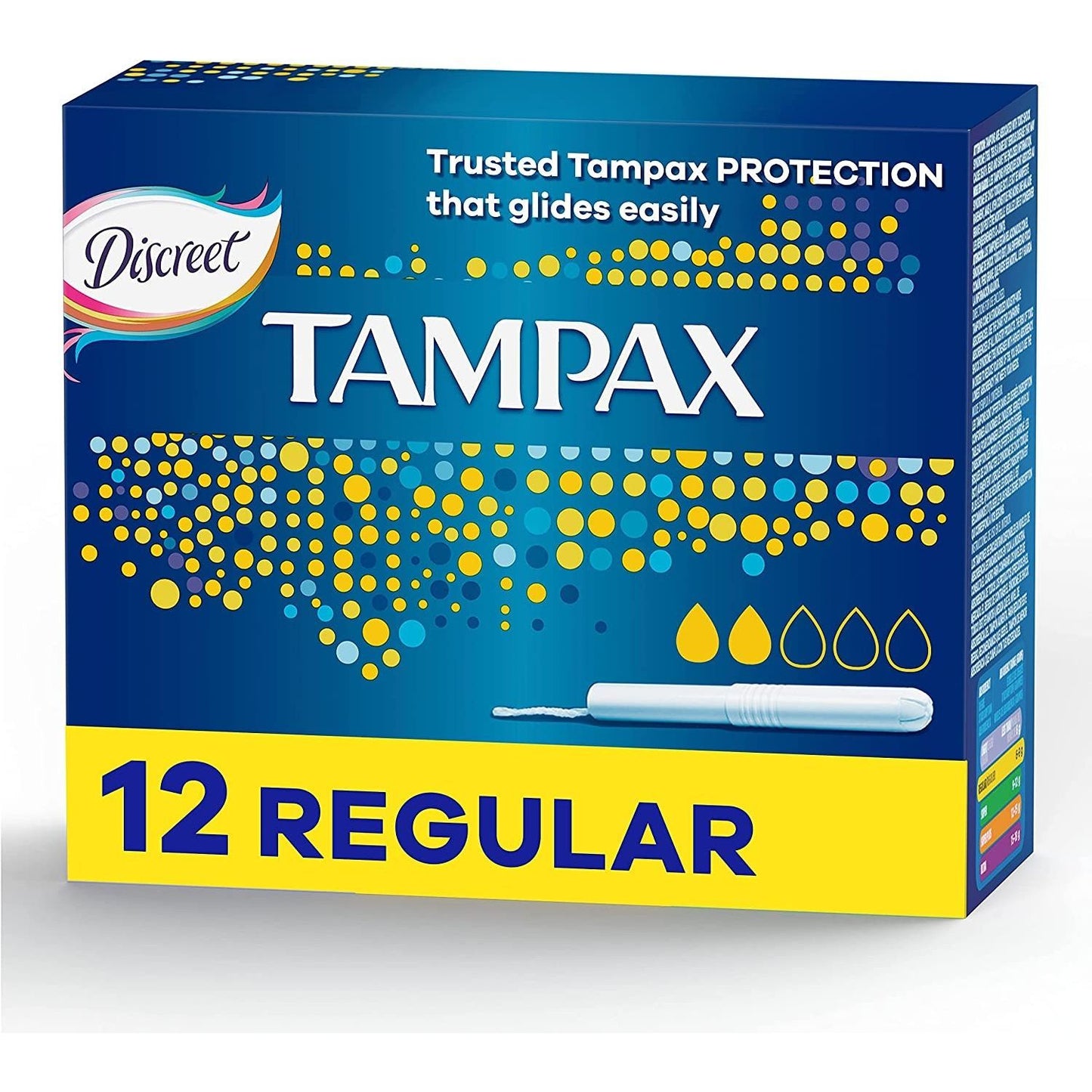 Tampax Regular Absorbency Cardboard Applicator Tampons, 12 Pieces - Makkah Pharmacy