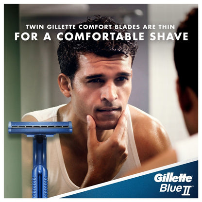 Gillette Blue II Disposable Razors, 5 Pieces