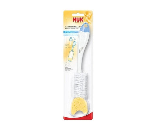 Nuk Baby Bottle Brush with Sponge 1 Piece - Makkah Pharmacy
