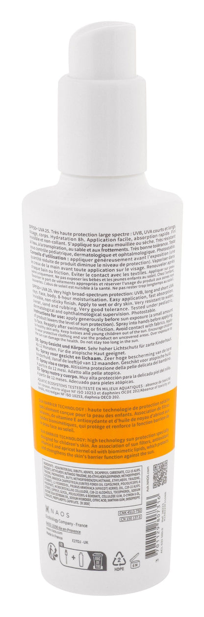 Bioderma Photoderm Water-Resistant Pediatrics Sunscreen Spray for Delicate & Atopic-Prone Skin SPF50+ for 12+ Months, 200ml - Makkah Pharmacy