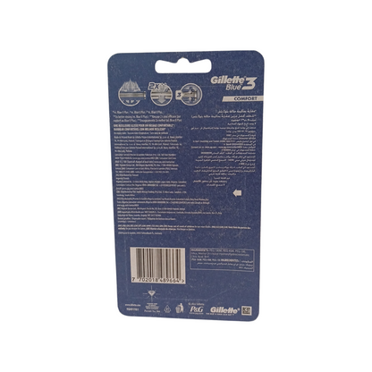 Gillette Blue3 Comfort Men'S Disposable Razors : 3 Razors - Makkah Pharmacy