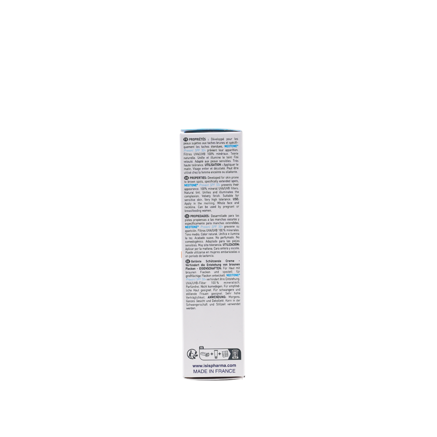Isispharma Neotone Tinted Facial Sunscreen with Minerals SPF50+ Medium, 30ml - Makkah Pharmacy