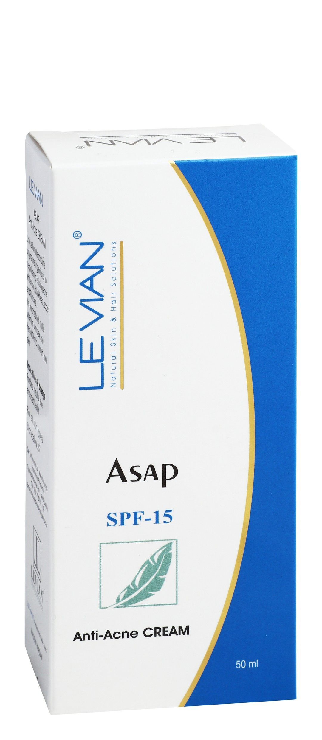 Le Vian Anti-Acne Cream for All Skin Types SPF15, 50ml - Makkah Pharmacy
