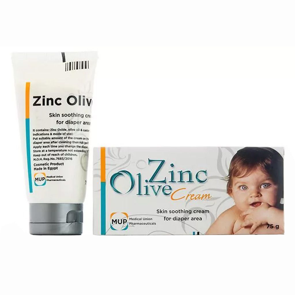 Zinc Olive Cream Skin Soothing Cream for Diaper Area, 75g - Makkah Pharmacy