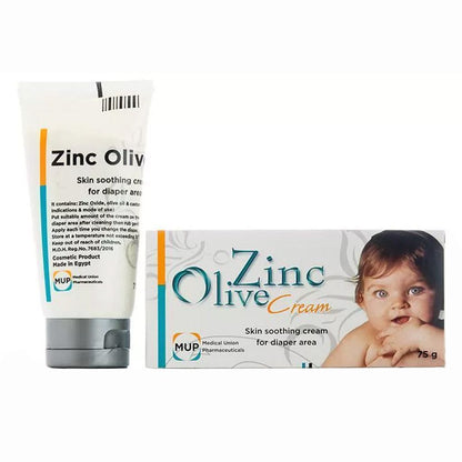 Zinc Olive Cream Skin Soothing Cream for Diaper Area, 75g - Makkah Pharmacy