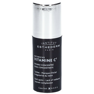 Esthederm Radiating & Anti-Dark Spots Intensive Dual Concentrate Face Serum with Vitamin C for Uneven Complexion, 10ml