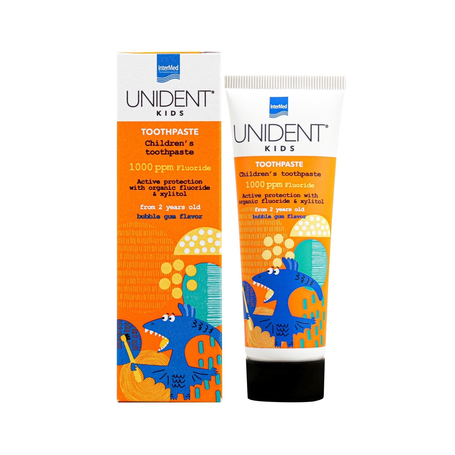 Intermed Unident Kids Tooth Paste 1000 Ppm, 50ml - Makkah Pharmacy