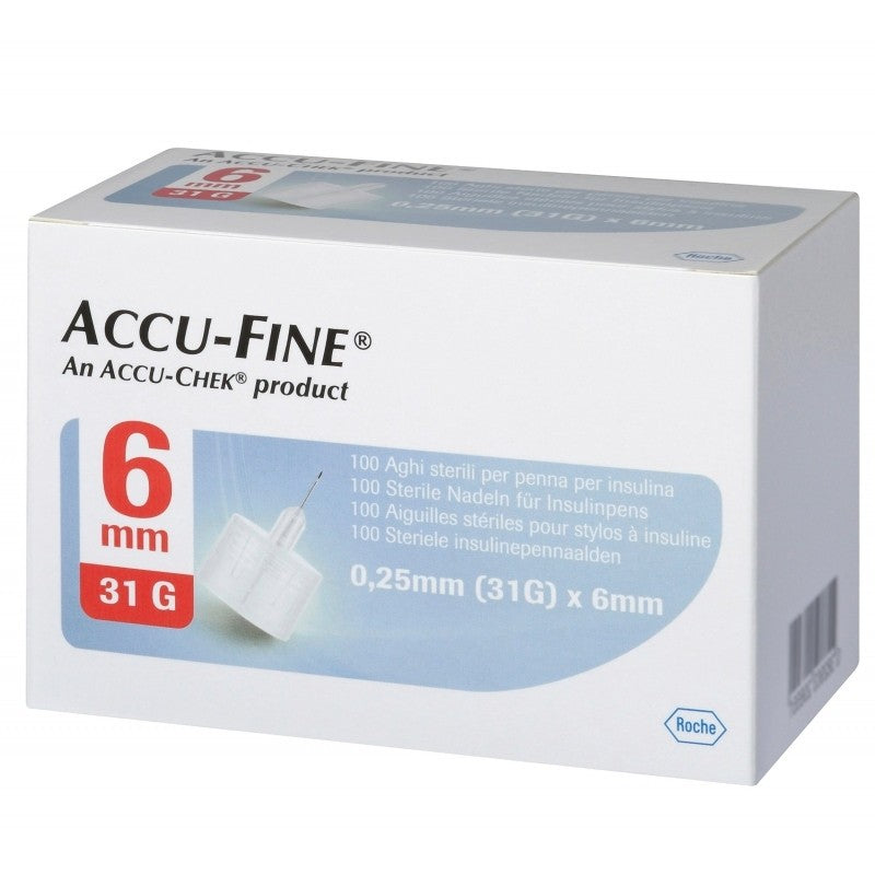 Accu-Fine 0.25Mm X 6Mm 31G