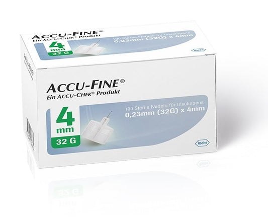 Accu-Fine 0.23mm x 4mm Insulin Pen Needles