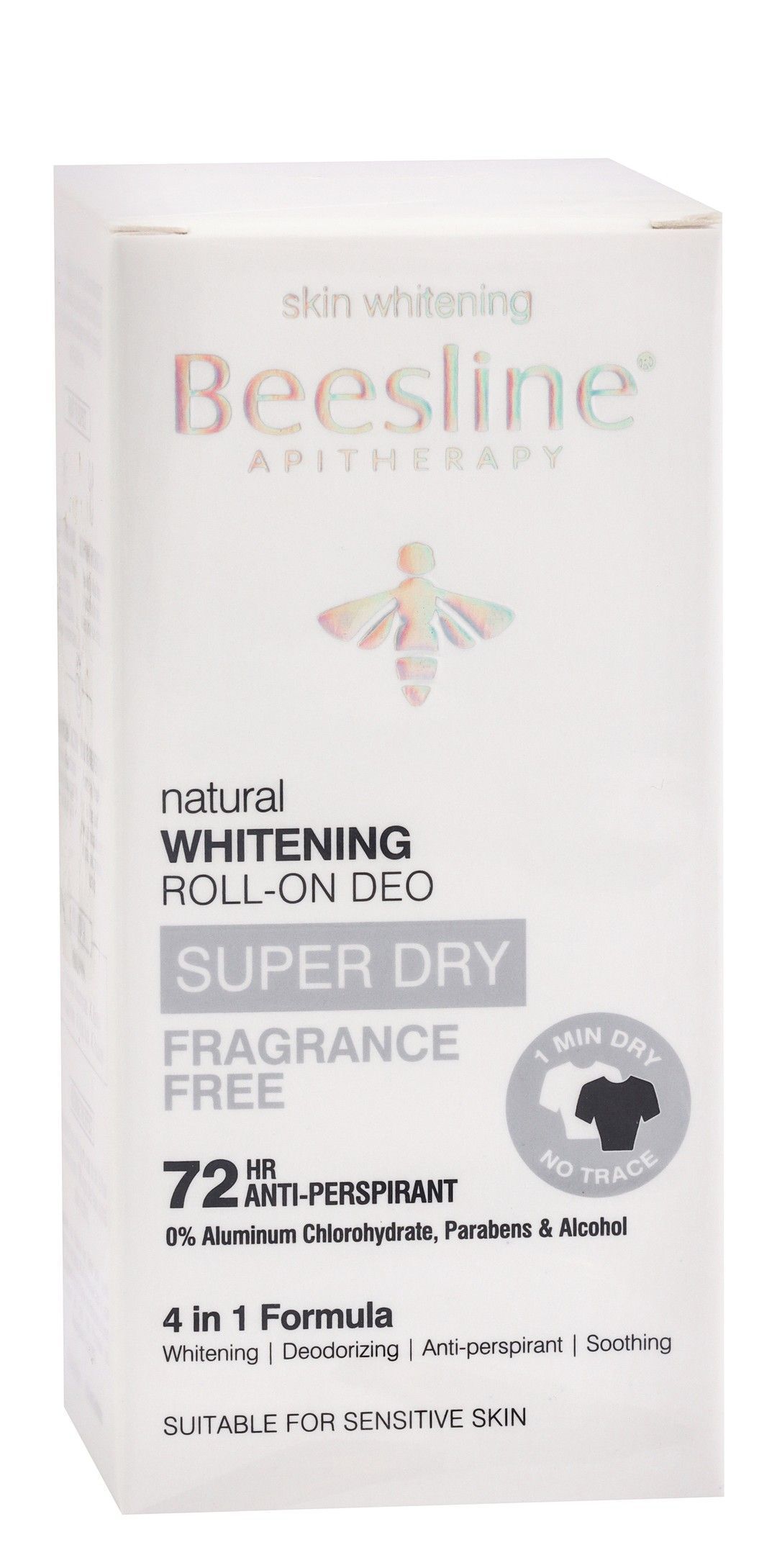 Beesline Super Dry 4in1 72H Whitening & Antiperspirant Roll-On , 50ml - Makkah Pharmacy