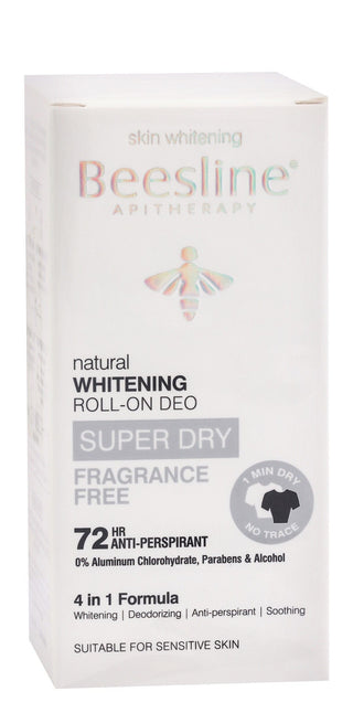 Beesline Super Dry 4in1 72H Whitening & Antiperspirant Roll-On , 50ml - Makkah Pharmacy