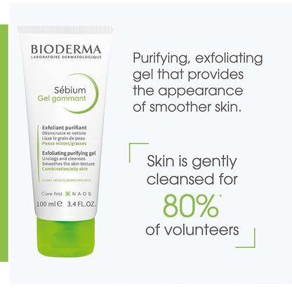 Bioderma Sebium Hypoallergenic Exfoliating & Purifying Facial Gel, 100ml - Makkah Pharmacy